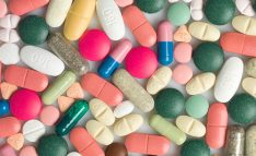 Many coloured medicines of different types